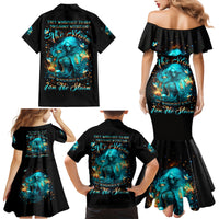 Witch Skull Family Matching Mermaid Dress and Hawaiian Shirt She Whispered Back Iam The Storm - Wonder Print Shop