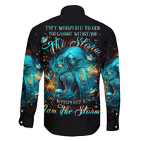 Witch Skull Family Matching Puletasi and Hawaiian Shirt She Whispered Back Iam The Storm - Wonder Print Shop