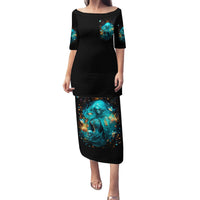 Witch Skull Family Matching Puletasi and Hawaiian Shirt She Whispered Back Iam The Storm - Wonder Print Shop