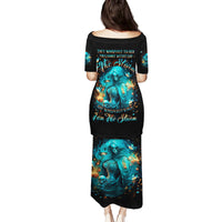 Witch Skull Family Matching Puletasi and Hawaiian Shirt She Whispered Back Iam The Storm - Wonder Print Shop