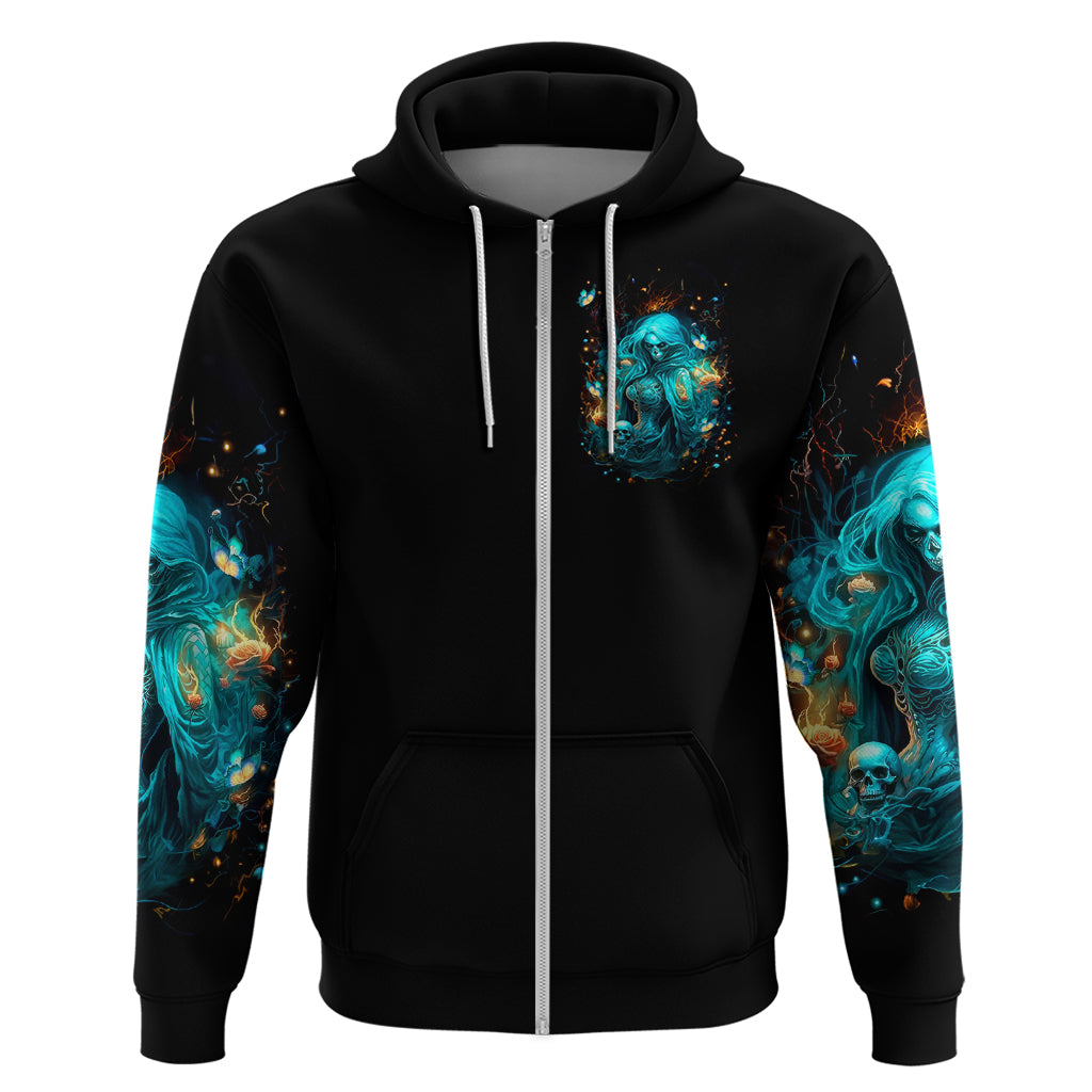 Witch Skull Hoodie She Whispered Back Iam The Storm - Wonder Print Shop