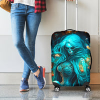 Witch Skull Luggage Cover She Whispered Back Iam The Storm - Wonder Print Shop