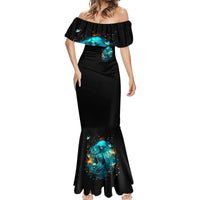 Witch Skull Mermaid Dress She Whispered Back Iam The Storm - Wonder Print Shop