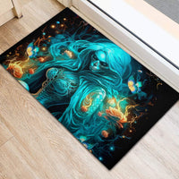 Witch Skull Rubber Doormat She Whispered Back Iam The Storm - Wonder Print Shop
