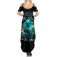 Witch Skull Summer Maxi Dress She Whispered Back Iam The Storm - Wonder Print Shop
