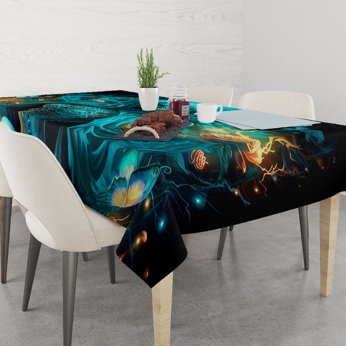 Witch Skull Tablecloth She Whispered Back Iam The Storm - Wonder Print Shop