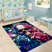 Rose Skull Area Rug Assuming I Was Like Most Girls Was Your First Mistake - Wonder Print Shop