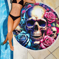Rose Skull Beach Blanket Assuming I Was Like Most Girls Was Your First Mistake - Wonder Print Shop