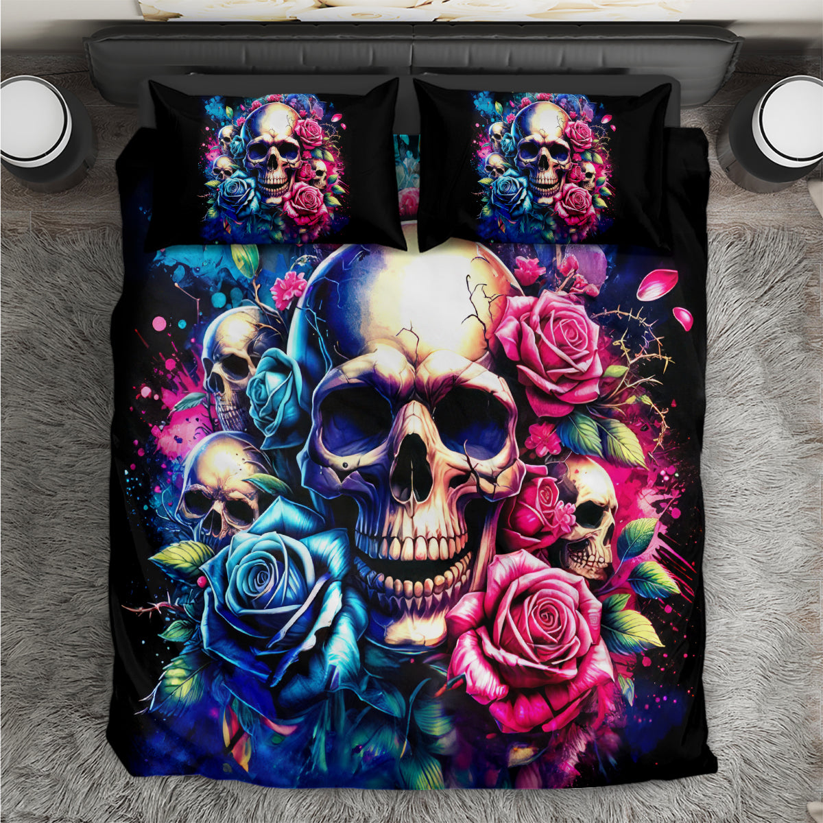 Rose Skull Bedding Set Assuming I Was Like Most Girls Was Your First Mistake