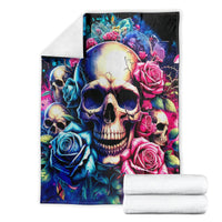 Rose Skull Blanket Assuming I Was Like Most Girls Was Your First Mistake