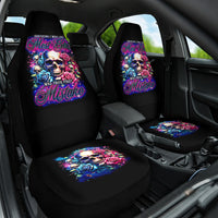 Rose Skull Car Seat Cover Assuming I Was Like Most Girls Was Your First Mistake - Wonder Print Shop