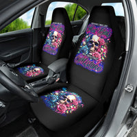 Rose Skull Car Seat Cover Assuming I Was Like Most Girls Was Your First Mistake - Wonder Print Shop