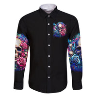 Rose Skull Family Matching Puletasi and Hawaiian Shirt Assuming I Was Like Most Girls Was Your First Mistake - Wonder Print Shop