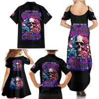 Rose Skull Family Matching Summer Maxi Dress and Hawaiian Shirt Assuming I Was Like Most Girls Was Your First Mistake - Wonder Print Shop