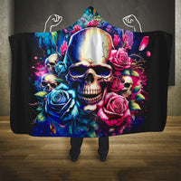 Rose Skull Hooded Blanket Assuming I Was Like Most Girls Was Your First Mistake