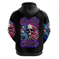 Rose Skull Hoodie Assuming I Was Like Most Girls Was Your First Mistake - Wonder Print Shop