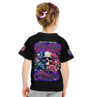 Rose Skull Kid T Shirt Assuming I Was Like Most Girls Was Your First Mistake - Wonder Print Shop