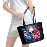 Rose Skull Leather Tote Bag Assuming I Was Like Most Girls Was Your First Mistake - Wonder Print Shop