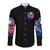 Rose Skull Long Sleeve Button Shirt Assuming I Was Like Most Girls Was Your First Mistake - Wonder Print Shop