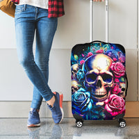 Rose Skull Luggage Cover Assuming I Was Like Most Girls Was Your First Mistake - Wonder Print Shop