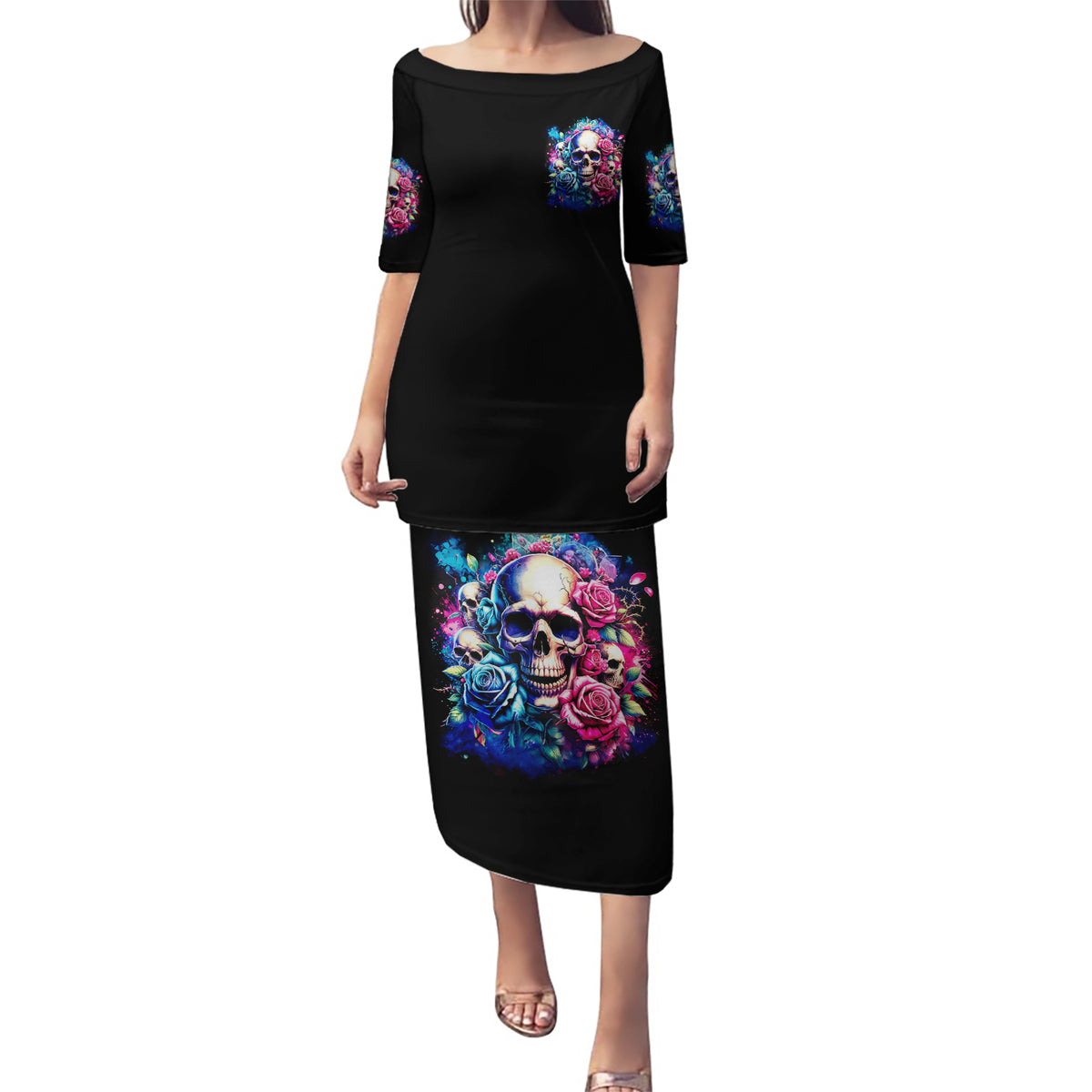 Rose Skull Puletasi Assuming I Was Like Most Girls Was Your First Mistake - Wonder Print Shop