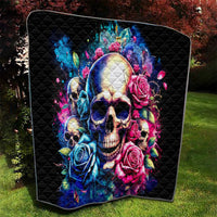 Rose Skull Quilt Assuming I Was Like Most Girls Was Your First Mistake - Wonder Print Shop
