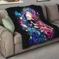 Rose Skull Quilt Assuming I Was Like Most Girls Was Your First Mistake - Wonder Print Shop