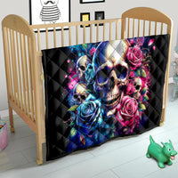 Rose Skull Quilt Assuming I Was Like Most Girls Was Your First Mistake - Wonder Print Shop