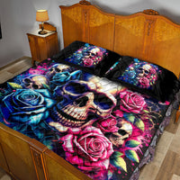 Rose Skull Quilt Bed Set Assuming I Was Like Most Girls Was Your First Mistake - Wonder Print Shop