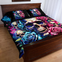 Rose Skull Quilt Bed Set Assuming I Was Like Most Girls Was Your First Mistake - Wonder Print Shop