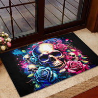 Rose Skull Rubber Doormat Assuming I Was Like Most Girls Was Your First Mistake - Wonder Print Shop