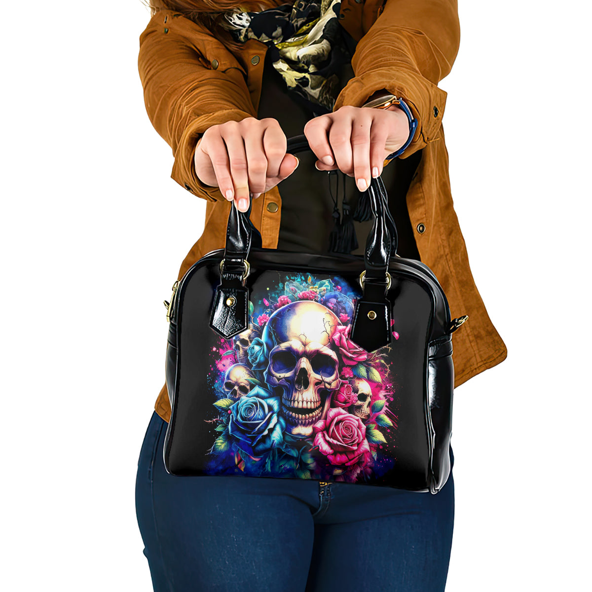 Rose Skull Shoulder Handbag Assuming I Was Like Most Girls Was Your First Mistake