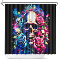 Rose Skull Shower Curtain Assuming I Was Like Most Girls Was Your First Mistake