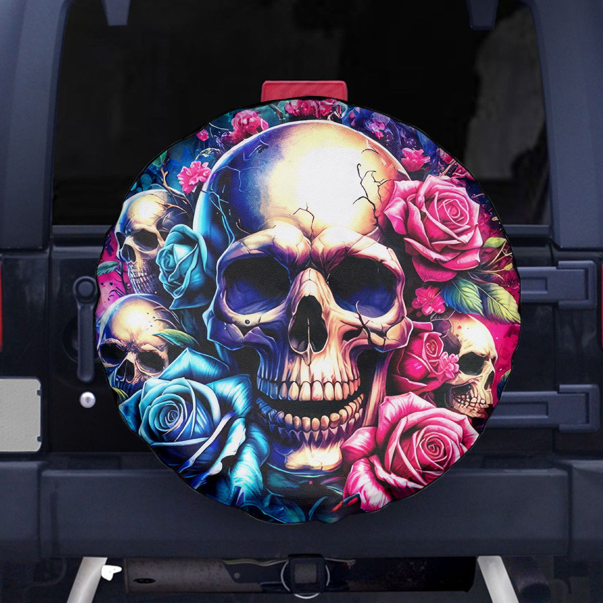 Rose Skull Spare Tire Cover Assuming I Was Like Most Girls Was Your First Mistake - Wonder Print Shop
