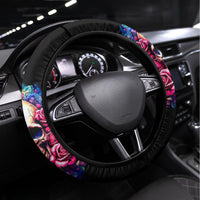 Rose Skull Steering Wheel Cover Assuming I Was Like Most Girls Was Your First Mistake - Wonder Print Shop