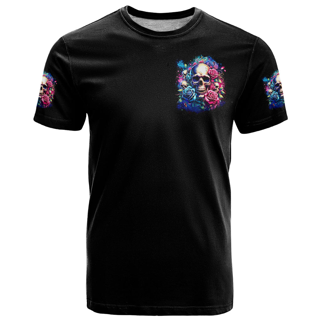 Rose Skull T Shirt Assuming I Was Like Most Girls Was Your First Mistake - Wonder Print Shop