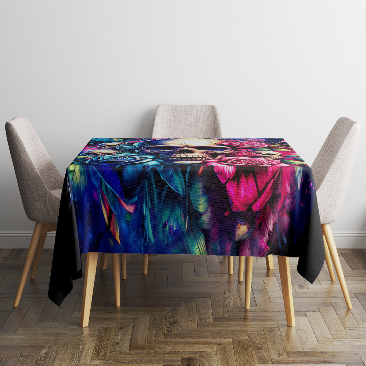 Rose Skull Tablecloth Assuming I Was Like Most Girls Was Your First Mistake - Wonder Print Shop