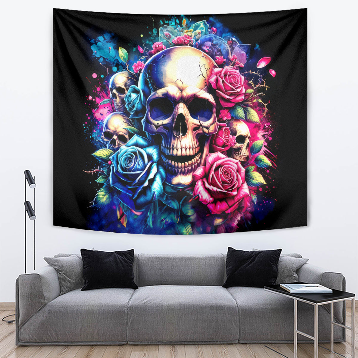Rose Skull Tapestry Assuming I Was Like Most Girls Was Your First Mistake - Wonder Print Shop