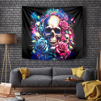 Rose Skull Tapestry Assuming I Was Like Most Girls Was Your First Mistake - Wonder Print Shop