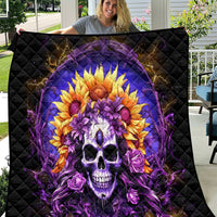 Sunflower Skull Quilt She Is Sunshine Mixed With A Little Hurricane - Wonder Print Shop