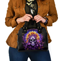 Sunflower Skull Shoulder Handbag She Is Sunshine Mixed With A Little Hurricane