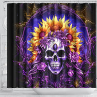 Sunflower Skull Shower Curtain She Is Sunshine Mixed With A Little Hurricane