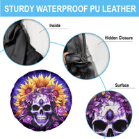 Sunflower Skull Spare Tire Cover She Is Sunshine Mixed With A Little Hurricane - Wonder Print Shop