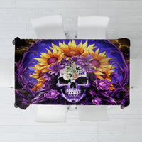 Sunflower Skull Tablecloth She Is Sunshine Mixed With A Little Hurricane - Wonder Print Shop