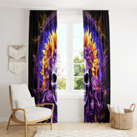 Sunflower Skull Window Curtain She Is Sunshine Mixed With A Little Hurricane - Wonder Print Shop