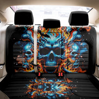 Flame Skull Back Car Seat Cover When I Was Born The Devil Said Ohh Shit Competition - Wonder Print Shop