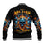 Flame Skull Baseball Jacket When I Was Born The Devil Said Ohh Shit Competition - Wonder Print Shop
