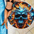 Flame Skull Beach Blanket When I Was Born The Devil Said Ohh Shit Competition - Wonder Print Shop