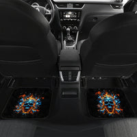 Flame Skull Car Mats When I Was Born The Devil Said Ohh Shit Competition - Wonder Print Shop