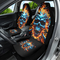 Flame Skull Car Seat Cover When I Was Born The Devil Said Ohh Shit Competition - Wonder Print Shop